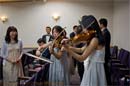 Violinists at a wedding