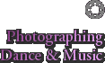 Photographing Dance & Music